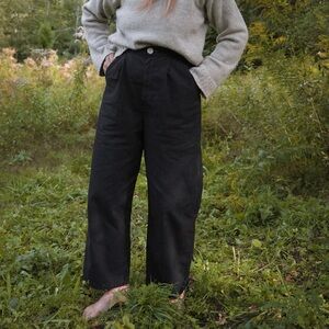 Rudy Jude Adult Pleated Trouser in Black Indigo